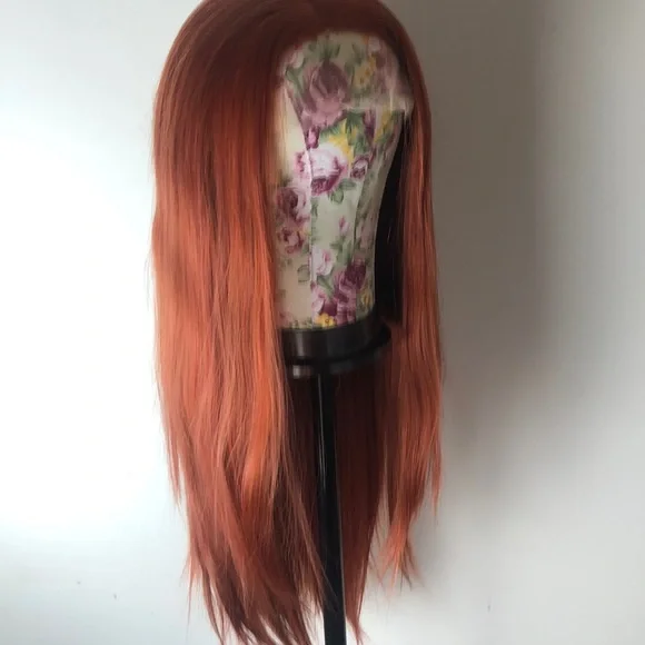 - 💕22” COPPER RED BODY WAVE LACE-FRONT WIG *…NEW